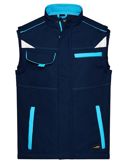 James&Nicholson - Workwear Softshell Vest - COLOR -