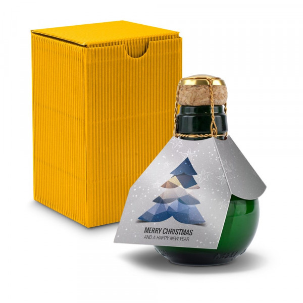 Kleinste Sektflasche der Welt! Merry Christmas — Inklusive Geschenkkarton, 125 ml