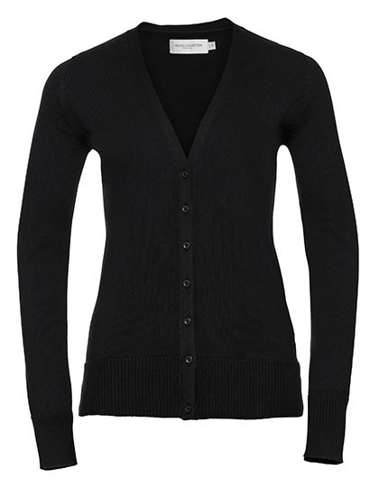 Russell Collection - Ladies´ V-Neck Knitted Cardigan