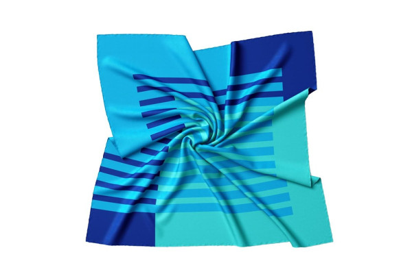 Halstücher aus 100% Mikrofaser Idealgröße 60 x 60 für Corporate Look - Blau