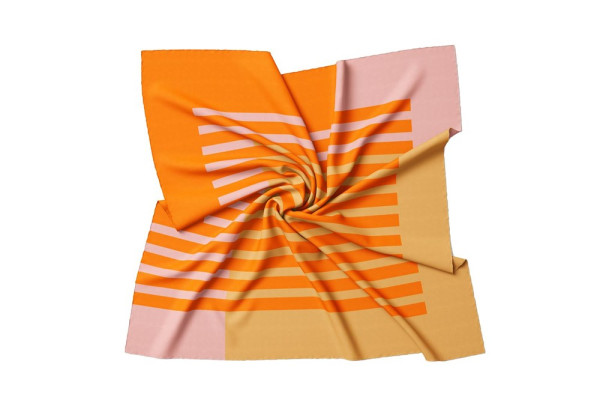 Halstücher aus 100% Mikrofaser Idealgröße 60 x 60 für Corporate Look - Orange Pink