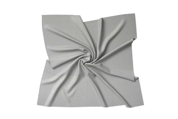 Halstuch Seidentuch Bandana in 100% Twill Seide für Damen - Halstuchgröße: 55 x 55 cm - grau
