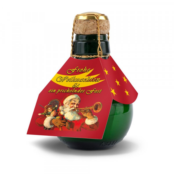 Kleinste Sektflasche der Welt! Weihnachtsgruß - Ohne Geschenkkarton, 125 ml