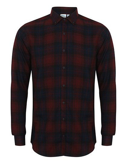 SF Men - Men´s Brushed Check Casual Shirt