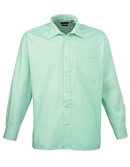 Premier Workwear - Men´s Poplin Long Sleeve Shirt