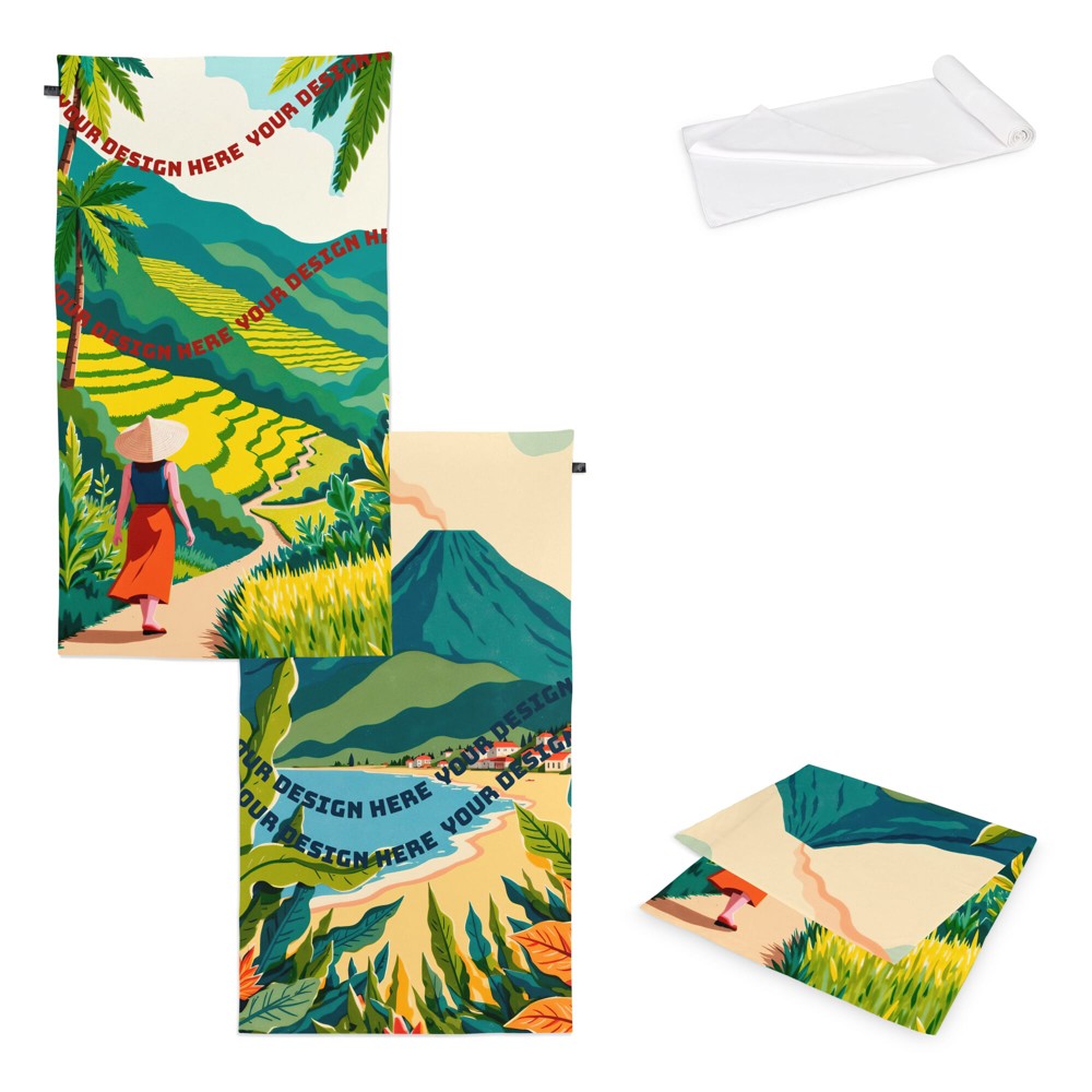 R-PET Frottierhandtuch 100x180 cm (300 g/m²) Sublimation