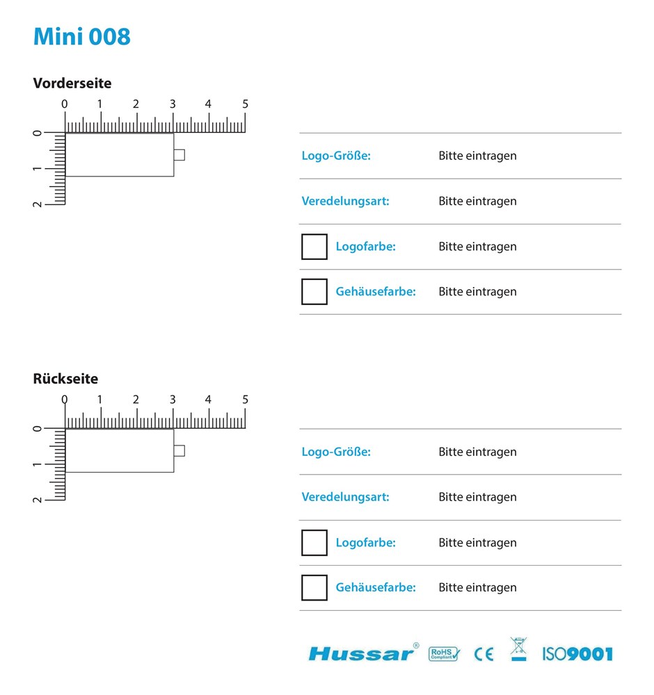 USB-Stick Mini 008 USB 3.0 COB 128 GB BlauUSB 3.0 Flash Disk 128 GB