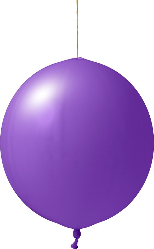 Punchbälle mit Druck Qualityprint Ø 45 cm / Umfang 120–130 cm / 18 Inch, Licht blauw (6009), Pastel, 2 drukzijden, 2 kleuren, 120/130 cm omvang 45 cm Ø / 17 inch - Lila 6049)