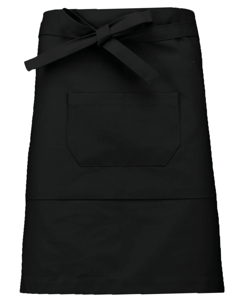 K898 - Mittellange Schürze - Black