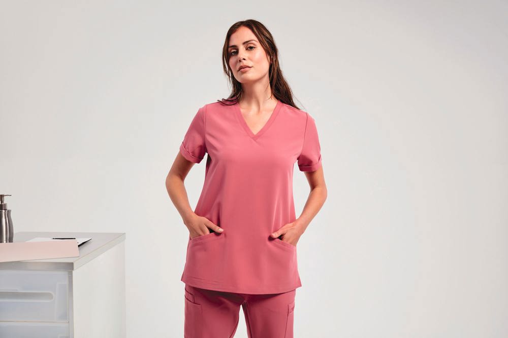 NN310 - Tunika mit Stretchanteil und kurzen Ärmeln, Damen