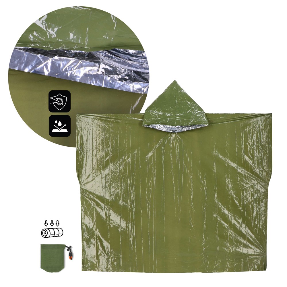 2-in-1-Thermoponcho für Outdoor Notfälle