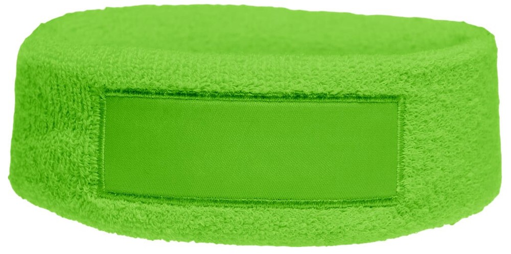Nilton's Frottier Stirnband mit Label - Grün (PMS 7488c) / Grun