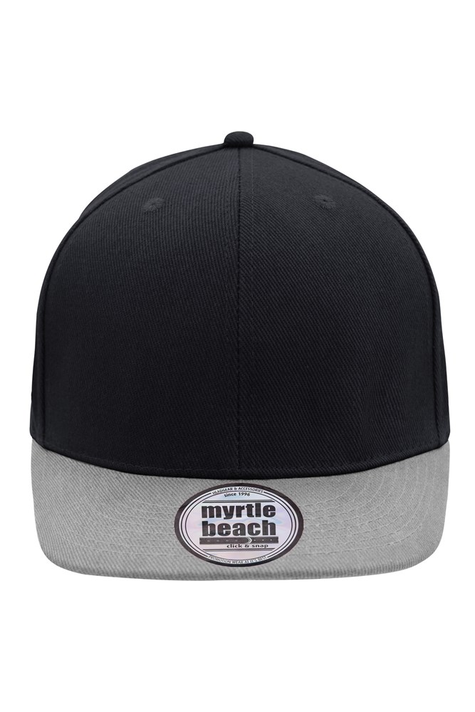6 Panel Pro Cap Style - Black/grey (ca. Pantone blackC
423U)