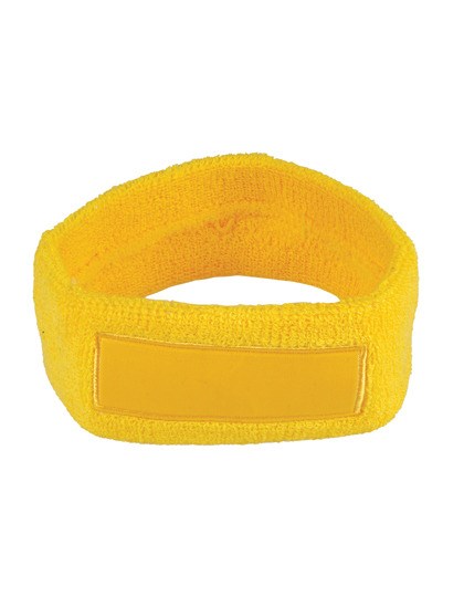 L-merch - Kopfschweißband mit Label - Yellow