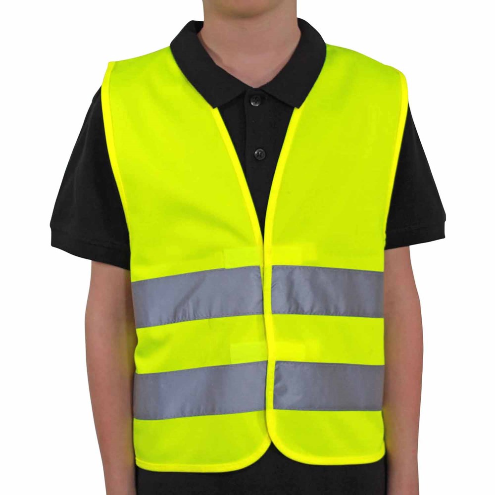 Allflash Kinderwarnweste RECYCLING - gelb