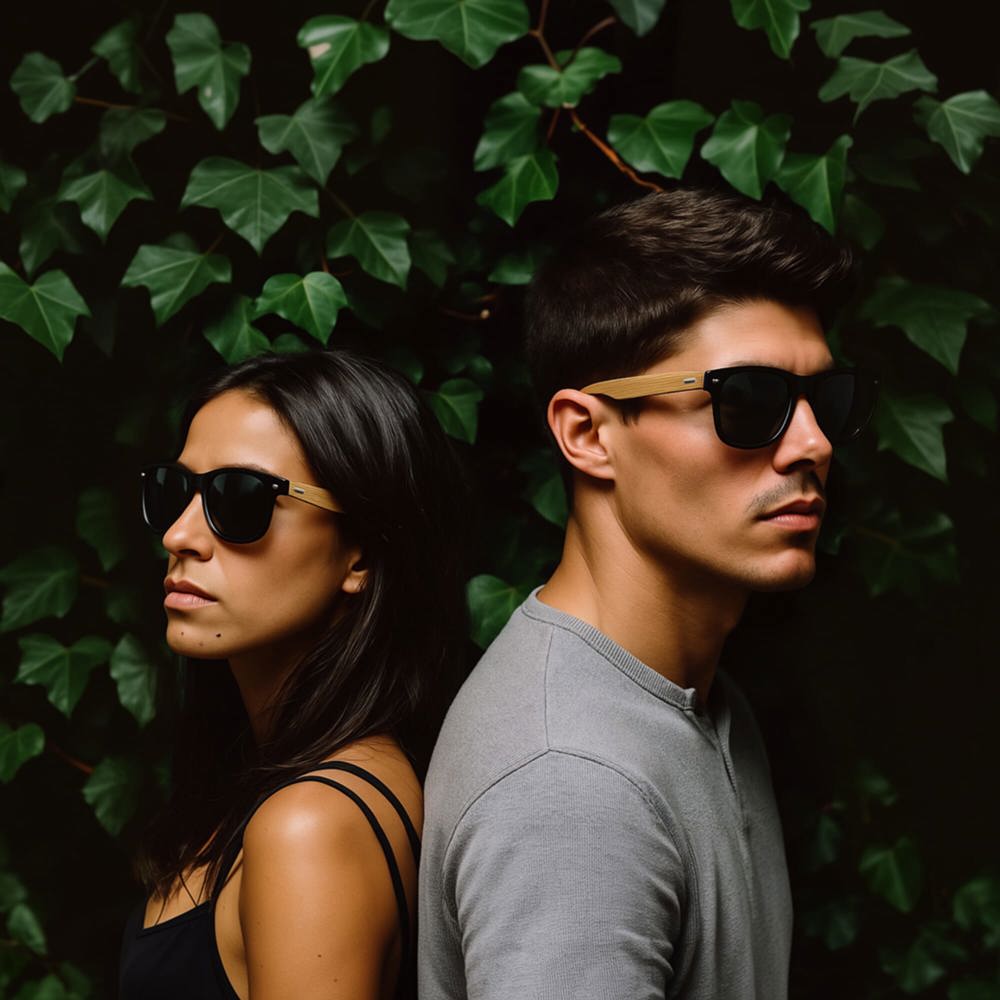 Justin RPC-Sonnenbrille mit Bambus UV400