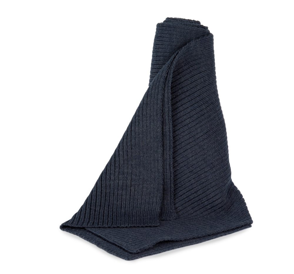 KP957 - Schal aus Rippstrick - Navy