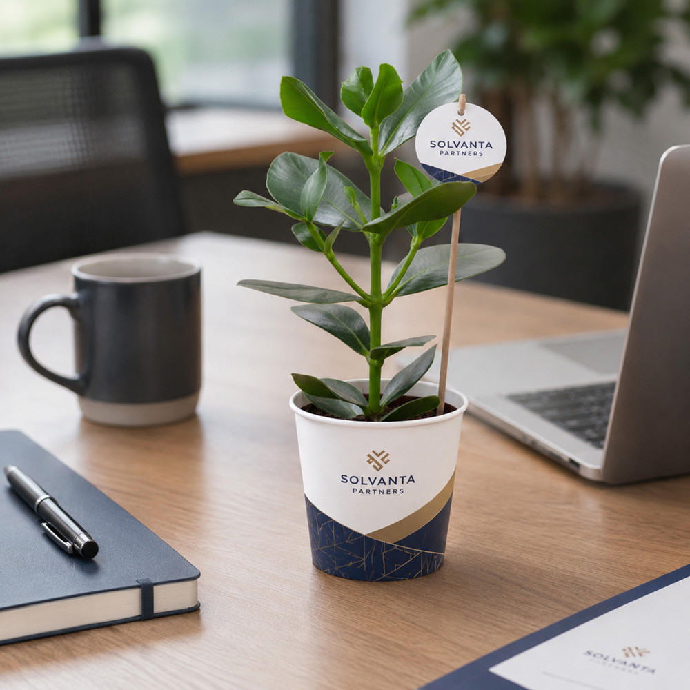 OxyGreenz® - Clusia rosea in papercup, In Geschenkbox