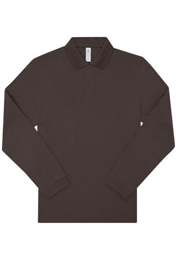 B&C BE INSPIRED - My Polo 180 Long Sleeve - Roasted Coffee