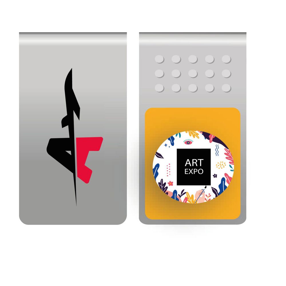 ROMINOX® Mehrweg-Büroklammer Straight Clip mit Noppen, idealer Mailingartikel für Dokumente, bis zu 18 Seiten Klemmkraft