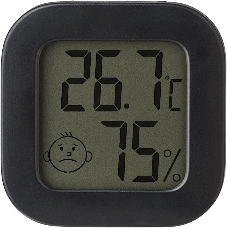 Hygrometer Kinsley | Kunststoff | 4 cm - schwarz