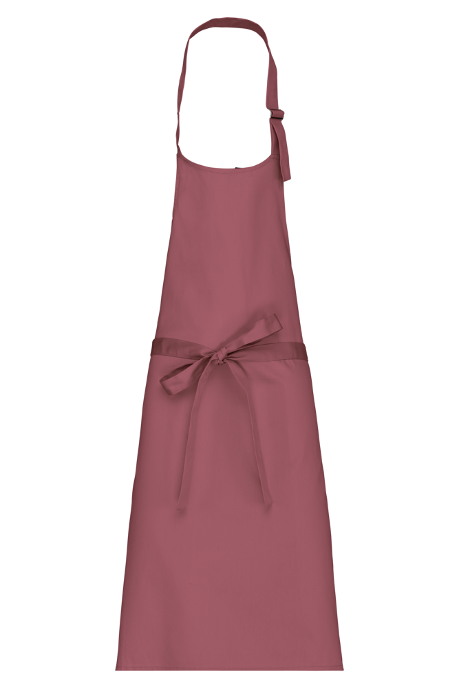 K895 - Baumwollschürze ohne Tasche - Marsala