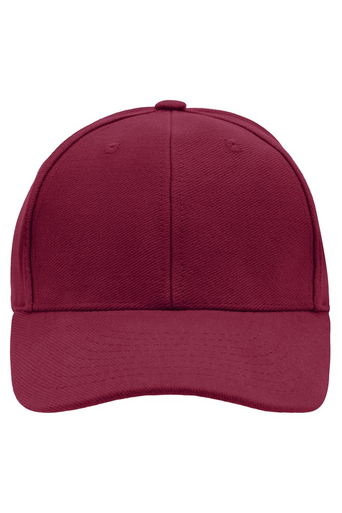 6 Panel Raver Cap Laminated - Burgundy (ca. Pantone 209C)