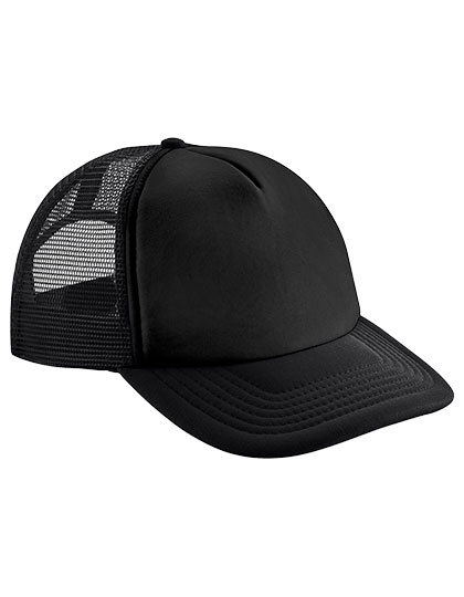 Beechfield - Junior Vintage Snapback Trucker - Black, Black