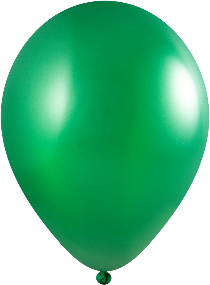 Bedruckte Ballons 85/95 cm - Ø 33 cm -11 inch - Dunkelgrün Metallic (2460) (± PMS 341)