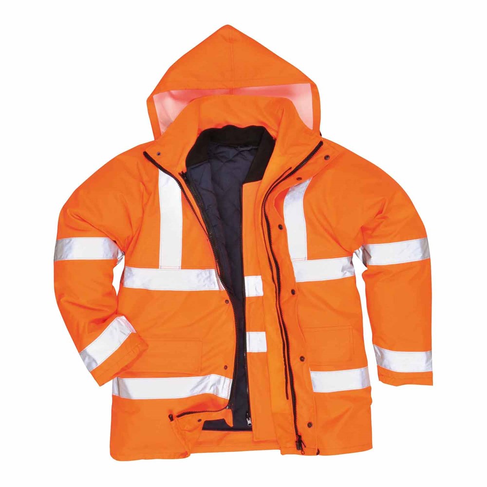 Allflash Warnschutz-Verkehrs-Jacke 4 in 1 Safe Four