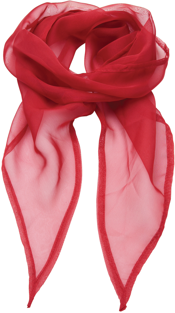 PR740 - Ladies Chiffon Scarf - Red