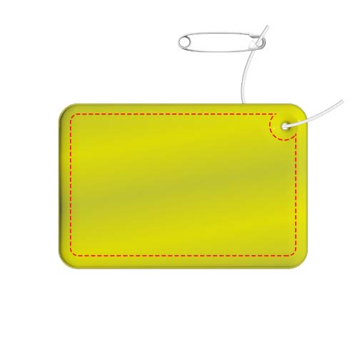 RFX™ H-10 Rechteckiger, reflektierender TPU-Anhänger, klein