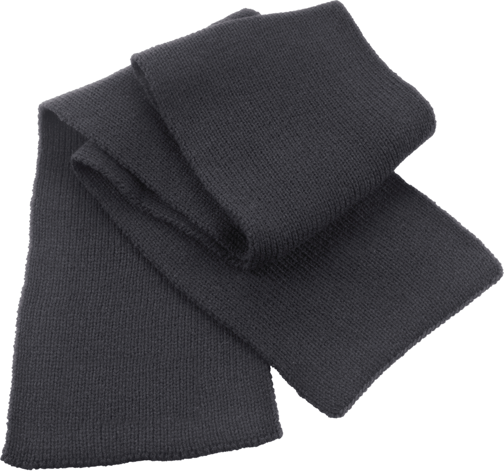R145X - Classic Heavy Knit Scarf - charcoal