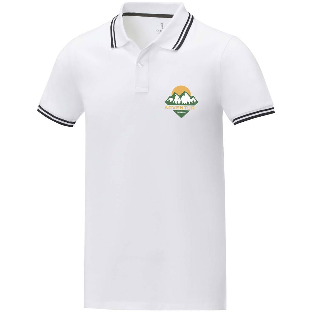 Amarago 200 g/m² Polo mit abgesetztem Rand für Herren