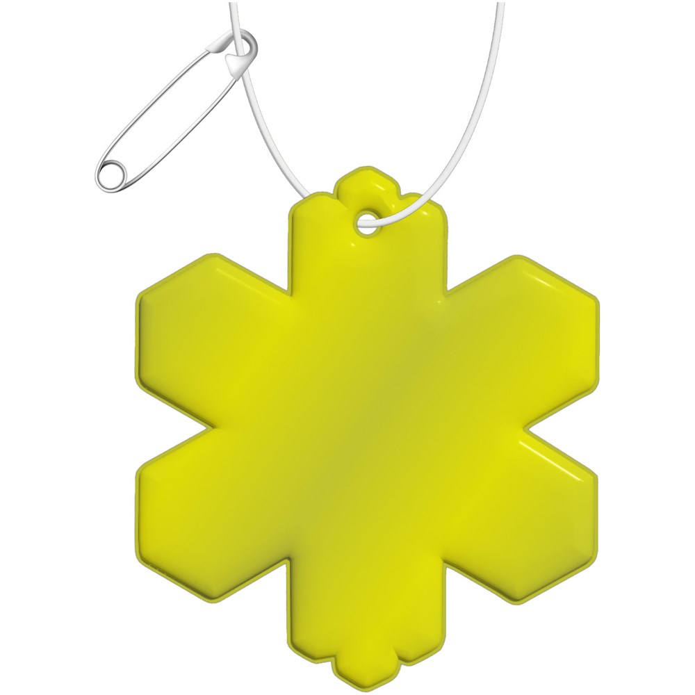 RFX™ H-10 Reflektierender PVC-Anhänger Schneeflocke