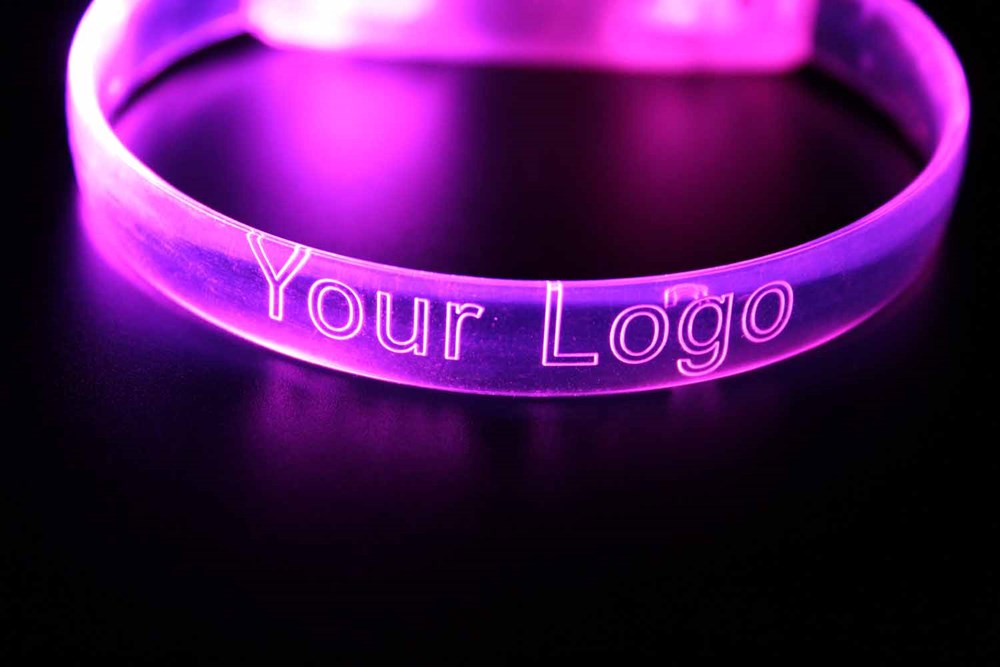 Allflash LED-Armband Multi Colour | mehrfarbig leuchtend - lila