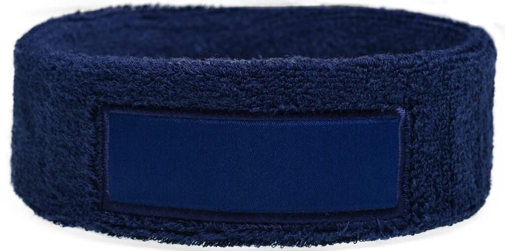 Nilton's Frottier Stirnband mit Label - Navy (PMS 533c) / Navy