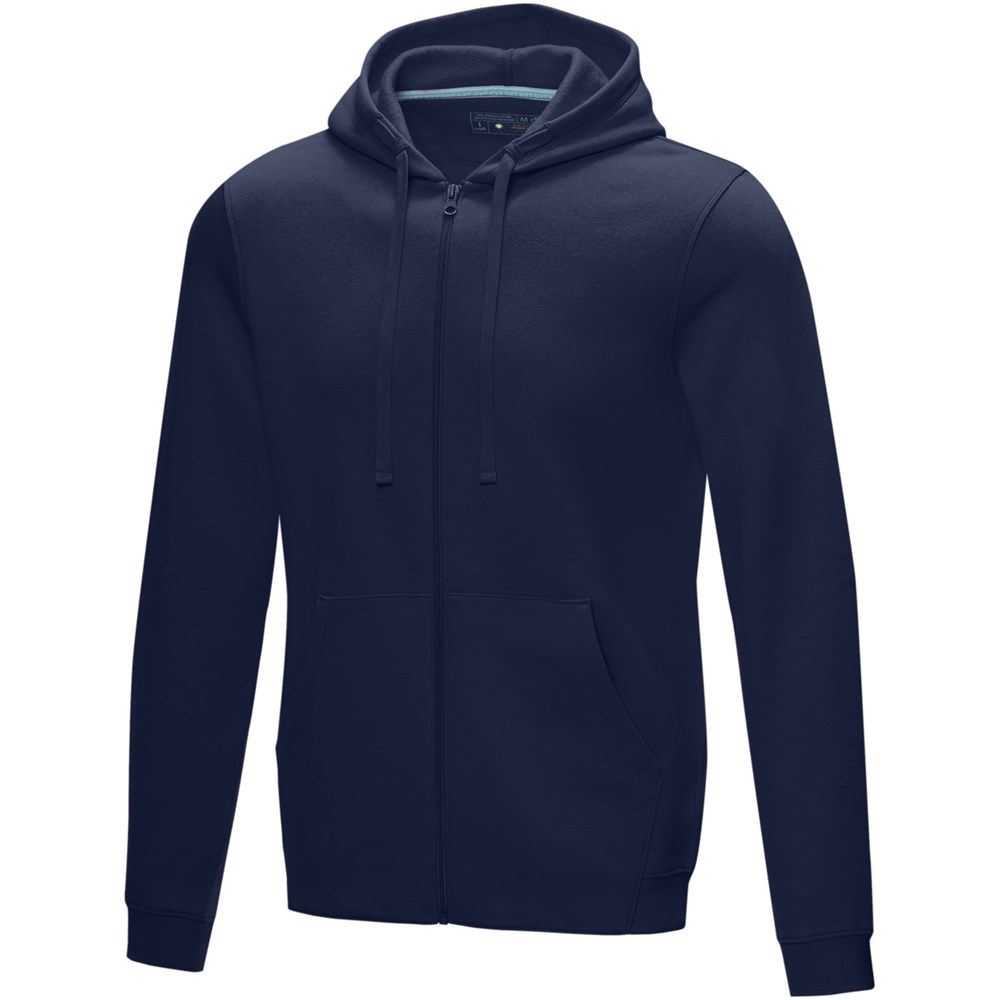 Ruby Hoodie mit durchgehendem Reißverschluss aus Bio-Material für Herren - navy