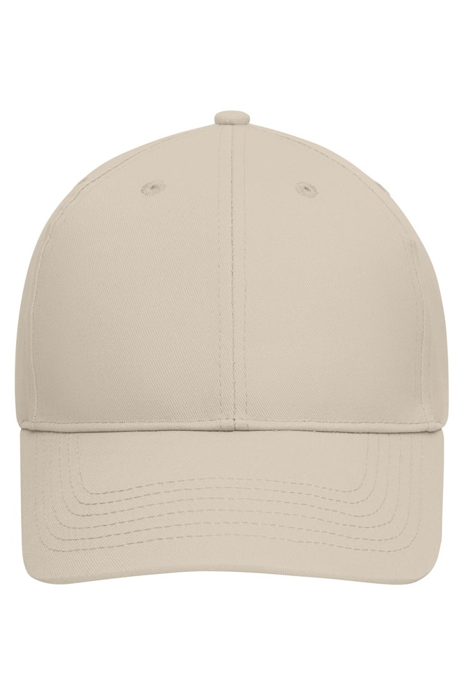 6 Panel Cap Organic Cotton - Sandstone (ca. Pantone 406 C)