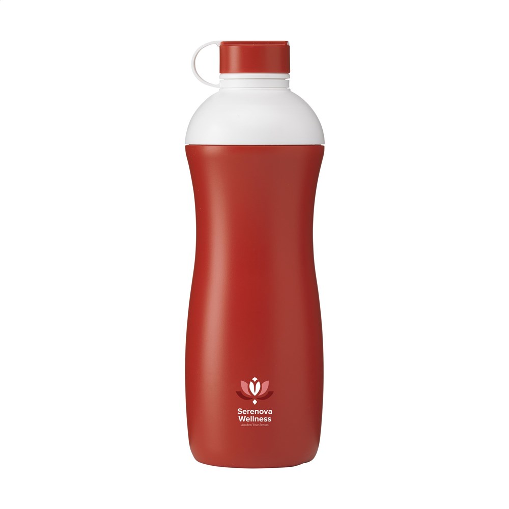 Oasus Bio Bottle 500 ml Wasserflasche - rot/weiß