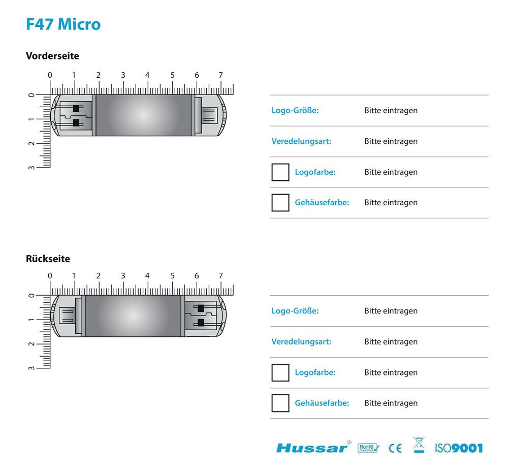 USB-Stick F47 Micro USB 2.0 Flash Disk   4 GB SchwarzUSB 2.0 Flash Disk 4 GB