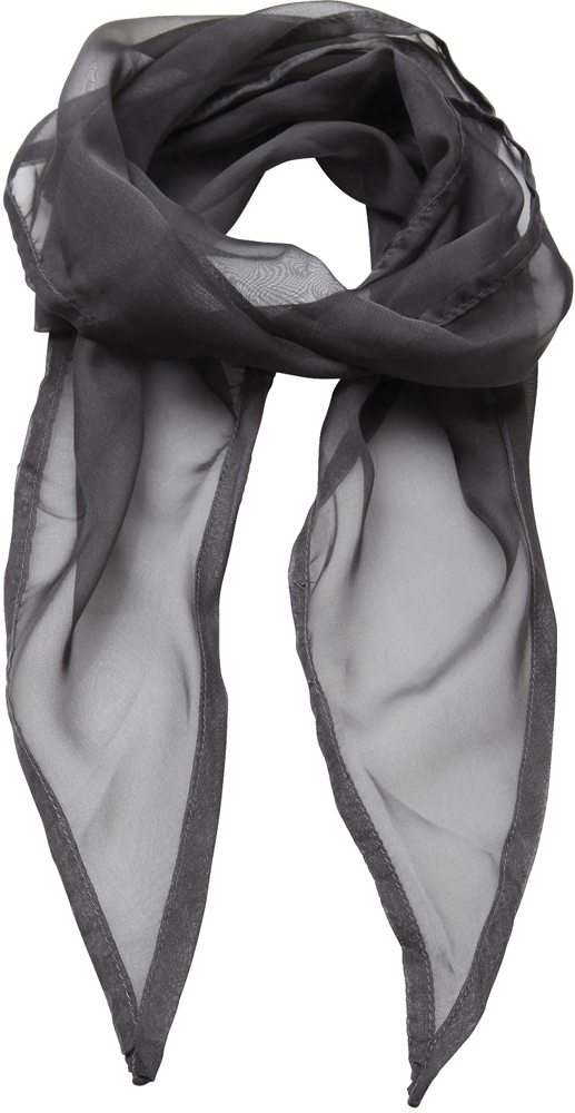 PR740 - Ladies Chiffon Scarf - Dark Grey