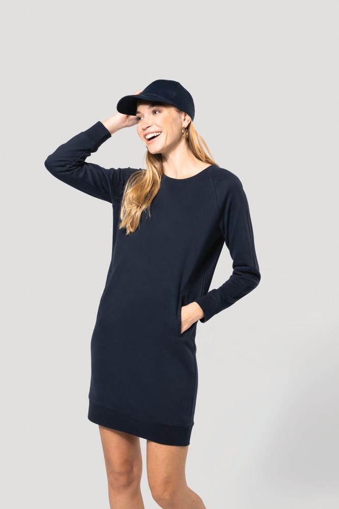 K493 - Bio-Loungekleid aus Fleece