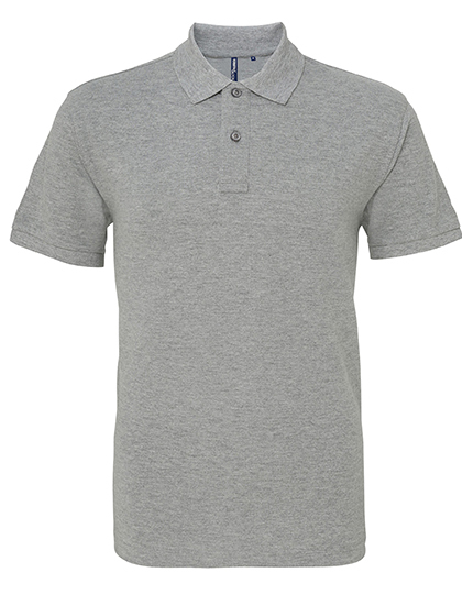 Asquith & Fox - Men´s Relaxed Fit Polo - Heather Grey