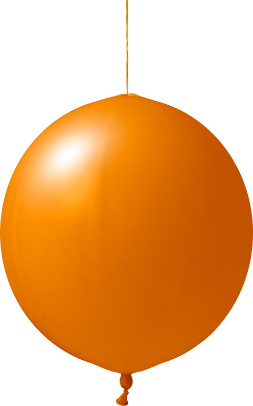 Punchbälle mit Druck Qualityprint Ø 45 cm / Umfang 120–130 cm / 18 Inch, Licht blauw (6009), Pastel, 2 drukzijden, 2 kleuren, 120/130 cm omvang 45 cm Ø / 17 inch - Orange (6004)