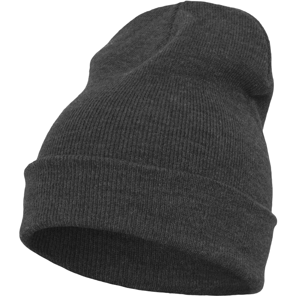 Heavyweight Long Beanie - charcoal