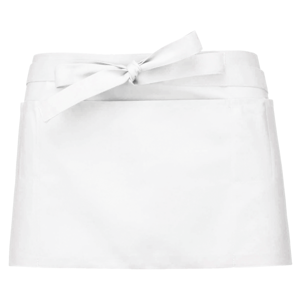 K896 - Kurze Schürze - White