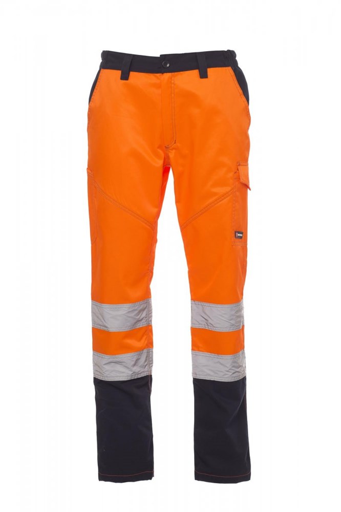 Allflash Herren-Warnschutz Hose Chat - orange/marineblau
