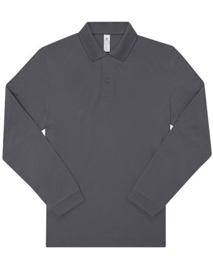 B&C BE INSPIRED - My Polo 210 Long Sleeve - Dark Grey (Solid)