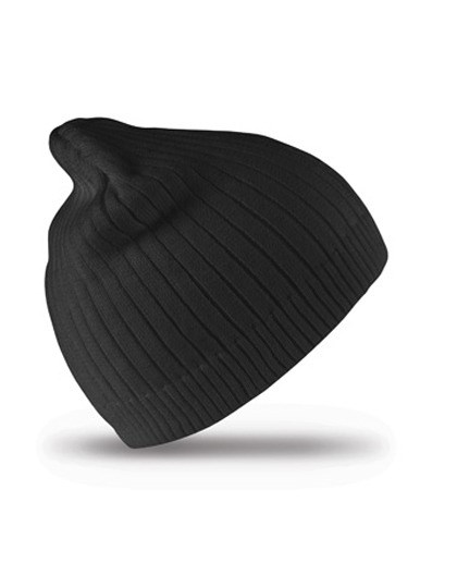 Result Winter Essentials - Cotton Knitted Beanie - Black